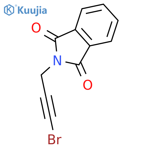 2-(3-bromoprop-2-yn-1-yl)-2,3-dihydro-1H-isoindole-1,3-dione structure