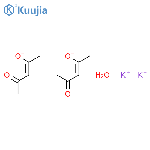 Potassium-2,4-pentanedionate hemihydrate structure