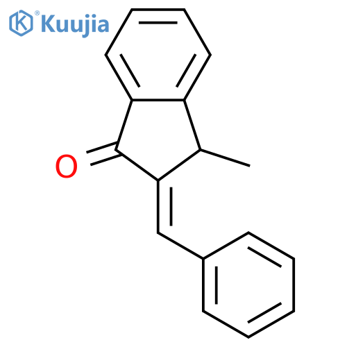 1H-INDEN-1-ONE, 2,3-DIHYDRO-3-METHYL-2-(PHENYLMETHYLENE)-, (E)- structure