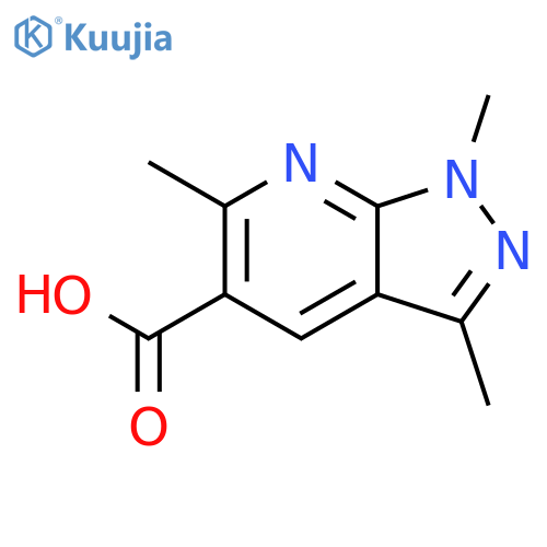 1,3,6-trimethyl-1H-pyrazolo3,4-bpyridine-5-carboxylic Acid structure