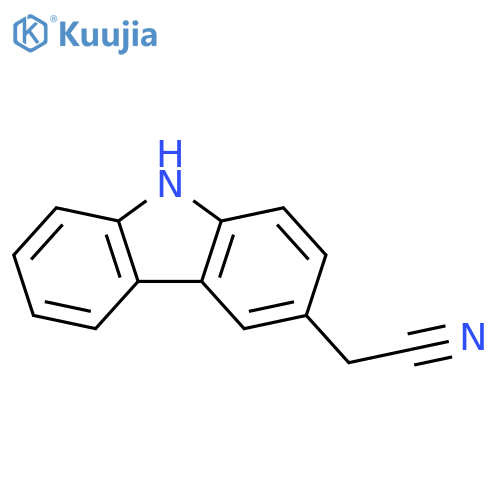 9H-Carbazole-3-acetonitrile structure