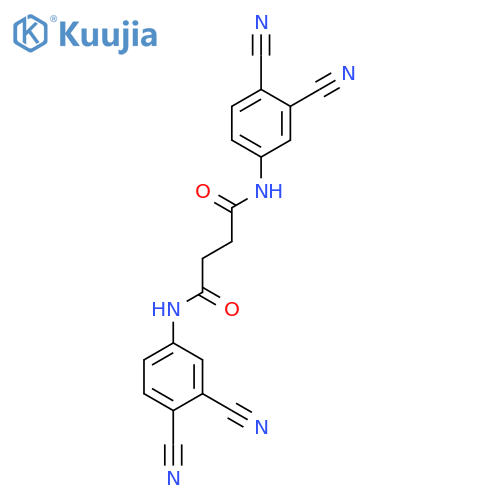 Butanediamide, N,N'-bis(3,4-dicyanophenyl)- structure