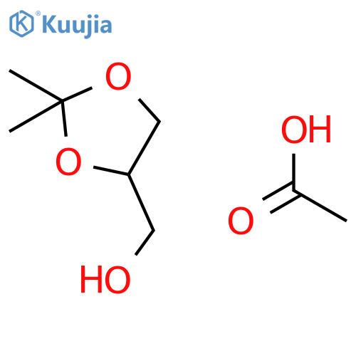 1,3-Dioxolane-4-methanol, 2,2-dimethyl-, acetate, (R)- structure