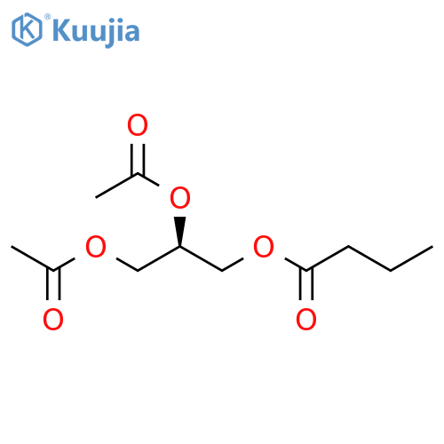 Butanoic acid, 2,3-bis(acetyloxy)propyl ester, (R)- (9CI) structure