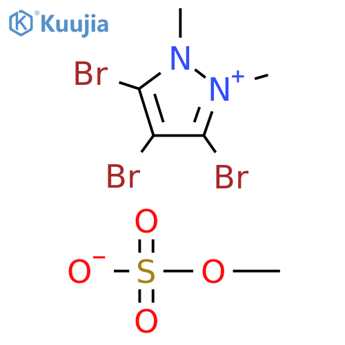 1H-Pyrazolium, 3,4,5-tribromo-1,2-dimethyl-, methyl sulfate structure