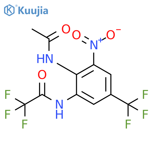 Acetamide,N-[2-(acetylamino)-3-nitro-5-(trifluoromethyl)phenyl]-2,2,2-trifluoro- structure