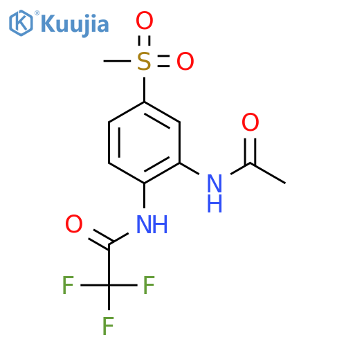 Acetamide, N-[2-(acetylamino)-4-(methylsulfonyl)phenyl]-2,2,2-trifluoro- structure