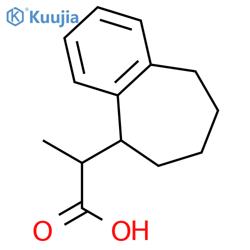 2-(6,7,8,9-tetrahydro-5H-benzo[7]annulen-5-yl)propanoic acid structure