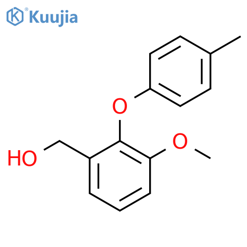 [3-methoxy-2-(4-methylphenoxy)phenyl]methanol structure