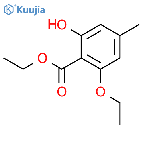 BENZOIC ACID, 2-ETHOXY-6-HYDROXY-4-METHYL-, ETHYL ESTER structure