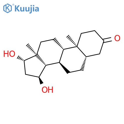Androstan-3-one, 15,17-dihydroxy-, (5a,15a,17b)- structure