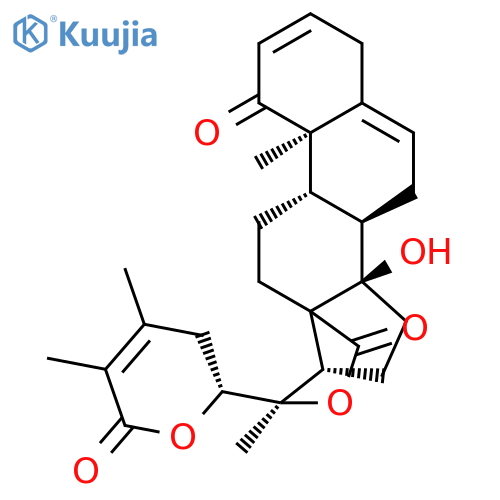 (13xi,22R)-14-hydroxy-18,20:22,26-diepoxyergosta-2,5,24-triene-1,18,26-trione structure