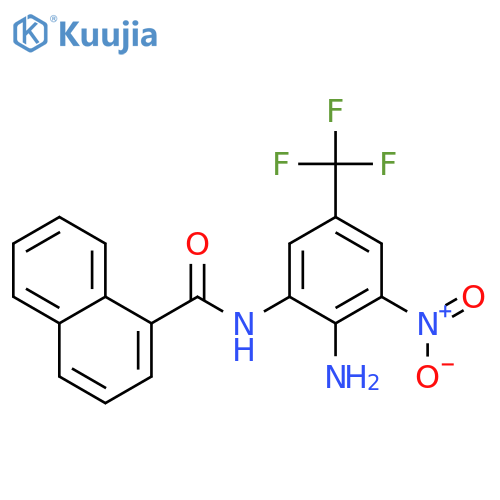 Naphthalenecarboxamide, N-[2-amino-3-nitro-5-(trifluoromethyl)phenyl]- structure