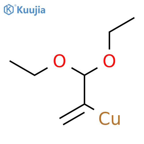 Copper(1+) 3,3-diethoxyprop-1-en-2-ide structure