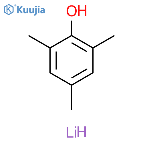 Phenol, 2,4,6-trimethyl-, lithium salt (1:1) structure