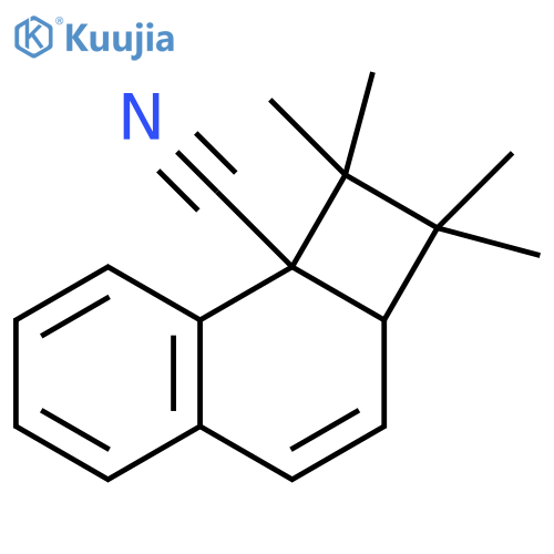 Cyclobuta[a]naphthalene-8b(1H)-carbonitrile,2,2a-dihydro-1,1,2,2-tetramethyl- structure