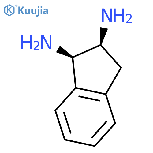 rac-(1R,2S)-2,3-dihydro-1H-indene-1,2-diamine structure