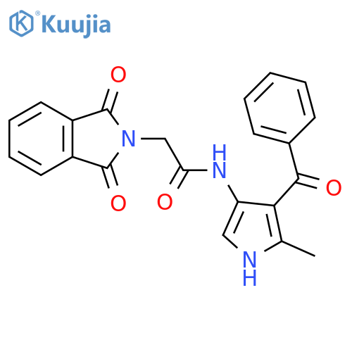 2H-Isoindole-2-acetamide,N-(4-benzoyl-5-methyl-1H-pyrrol-3-yl)-1,3-dihydro-1,3-dioxo- structure