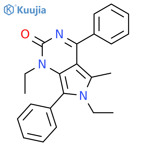 1,6-diethyl-5-methyl-4,7-diphenyl-1,6-dihydro-2H-pyrrolo[3,4-d]pyrimidin-2-one structure