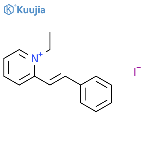 PYRIDINIUM, 1-ETHYL-2-(2-PHENYLETHENYL)-, IODIDE structure