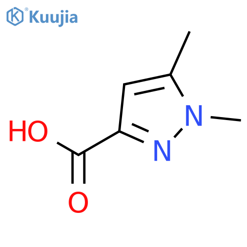 1,5-Dimethyl-1H-pyrazole-3-carboxylic acid structure