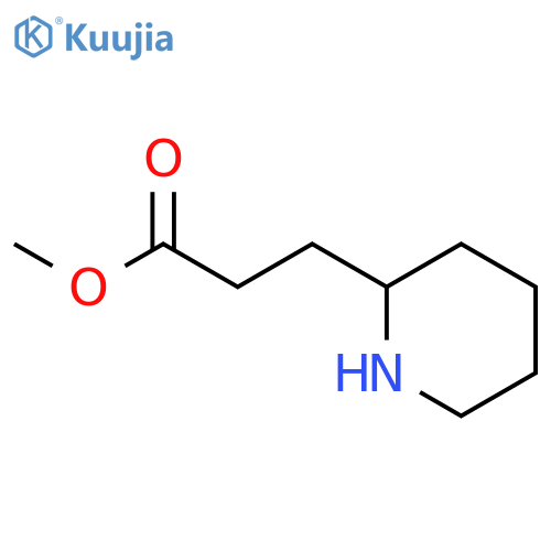 Methyl 3-(piperidin-2-yl)propanoate structure