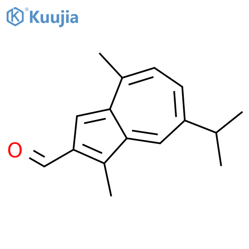 2-AZULENECARBOXALDEHYDE, 1,4-DIMETHYL-7-(1-METHYLETHYL)- structure
