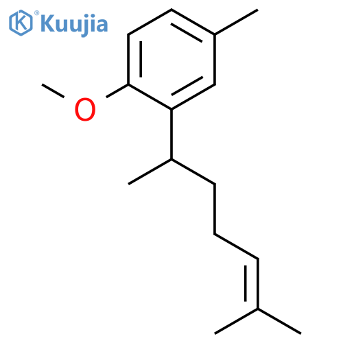 Benzene, 2-(1,5-dimethyl-4-hexenyl)-1-methoxy-4-methyl-, (±)- structure