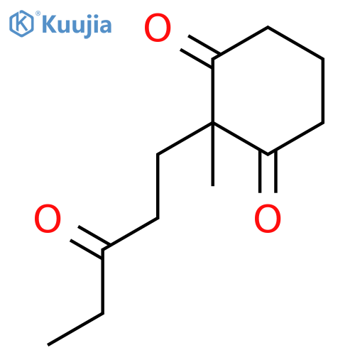 1,3-Cyclohexanedione, 2-methyl-2-(3-oxopentyl)- structure