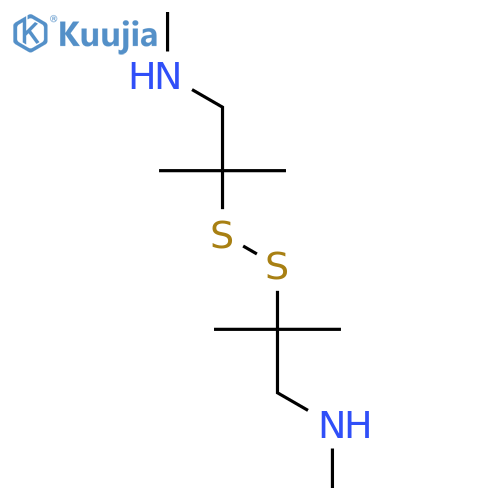 1-PROPANAMINE, 2,2'-DITHIOBIS[N,2-DIMETHYL- structure