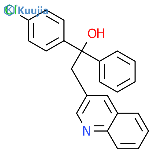 3-Quinolineethanol,a-(4-chlorophenyl)-a-phenyl- structure
