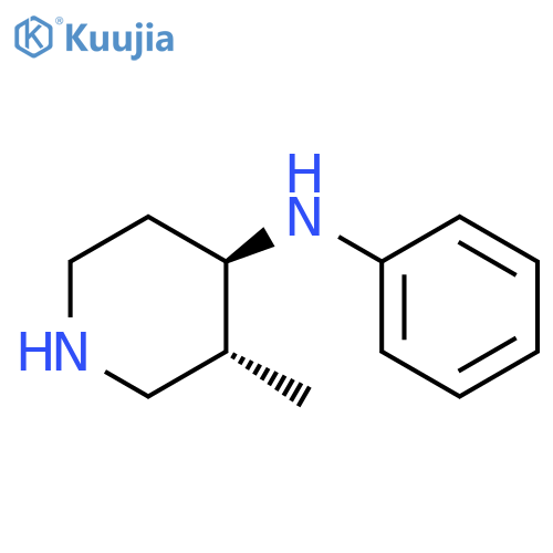 4-Piperidinamine, 3-methyl-N-phenyl-, trans-(±)- structure