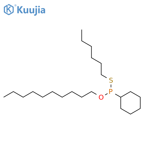 PHOSPHONOTHIOUS ACID, CYCLOHEXYL-, O-DECYL S-HEXYL ESTER structure