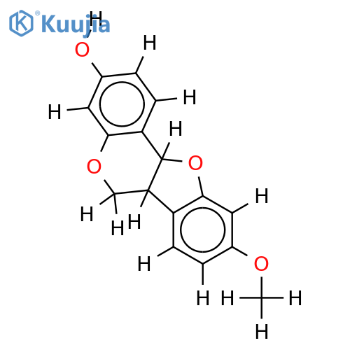(()-3-Hydroxy-9-methoxypterocarpan structure