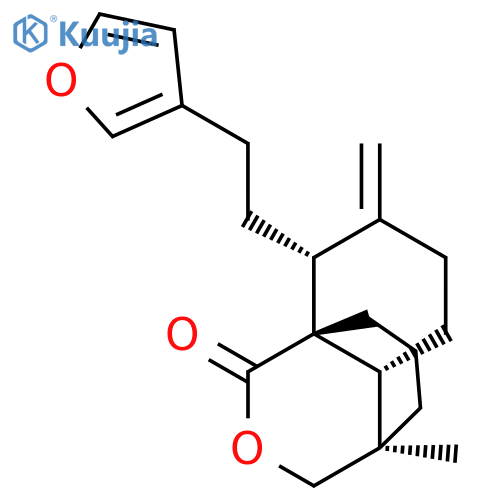 3H-4,8a-Propano-1H-2-benzopyran-1-one,8-[2-(3-furanyl)ethyl]hexahydro-4-methyl-7-methylene-, (4R,4aR,8R,8aR)- structure