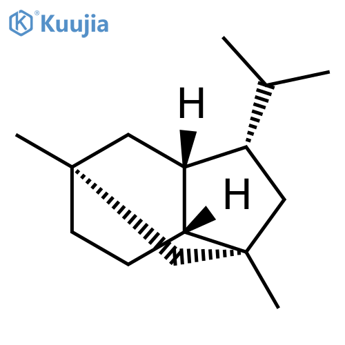 (1S,3R,5S,6R,7R)-1,3-dimethyl-5-(propan-2-yl)tricyclo[4.3.1.0^{3,7}]decane structure