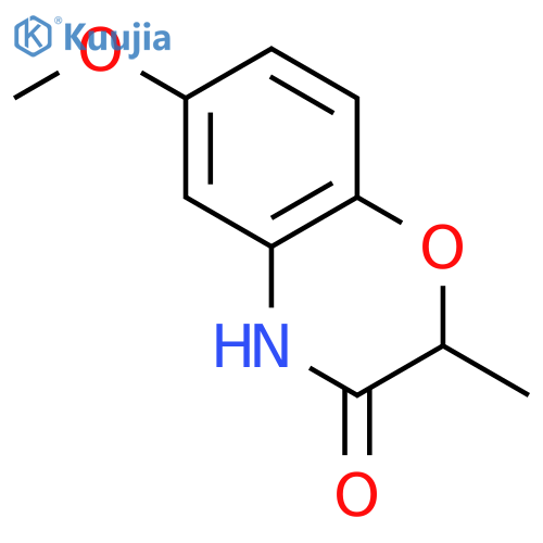 6-methoxy-2-methyl-3,4-dihydro-2H-1,4-benzoxazin-3-one structure