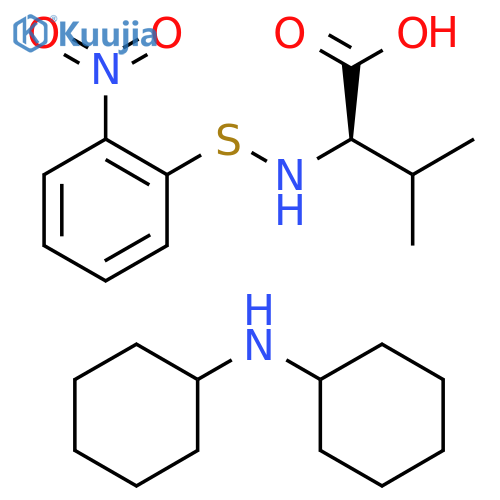 D-Valine, N-[(2-nitrophenyl)thio]-, compd. with N-cyclohexylcyclohexanamine (1:1) structure