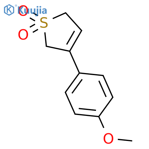 Thiophene, 2,5-dihydro-3-(4-methoxyphenyl)-, 1,1-dioxide structure