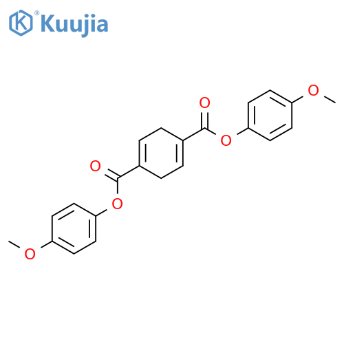 1,4-Cyclohexadiene-1,4-dicarboxylic acid, bis(4-methoxyphenyl) ester structure