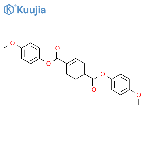 1,3-Cyclohexadiene-1,4-dicarboxylic acid, bis(4-methoxyphenyl) ester structure