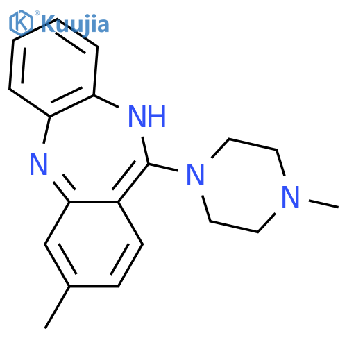 5H-DIBENZO[B,E][1,4]DIAZEPINE, 3-METHYL-11-(4-METHYL-1-PIPERAZINYL)- structure