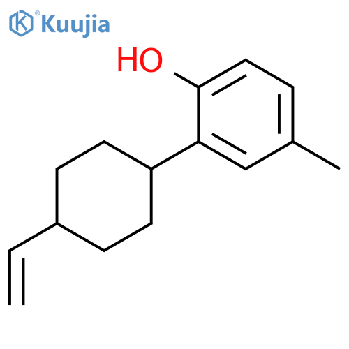 Phenol, 2-(4-ethenylcyclohexyl)-4-methyl- structure
