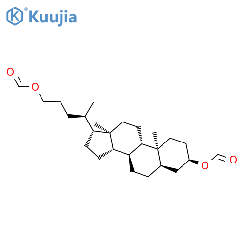 Cholane-3,24-diol, diformate, (3a,5b)- structure