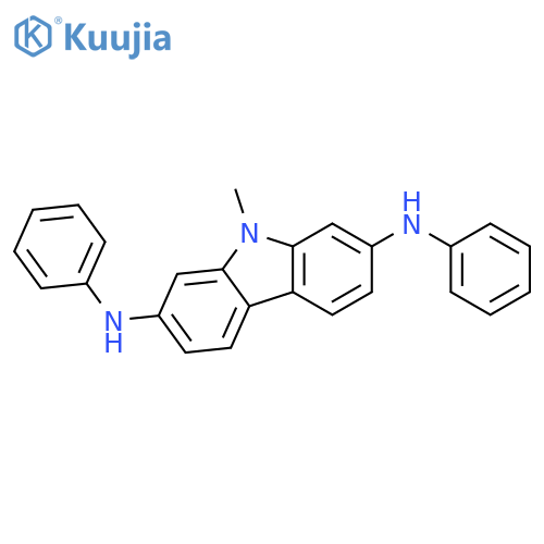 9H-Carbazole-2,7-diamine, 9-methyl-N,N'-diphenyl- structure