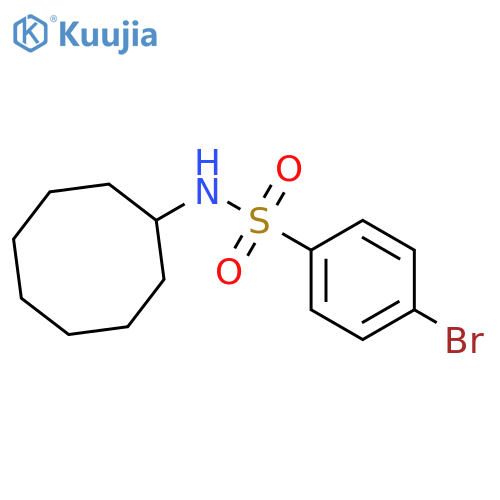 4-Bromo-N-cyclooctyl-benzenesulfonamide structure