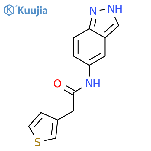 3-THIOPHENEACETAMIDE, N-1H-INDAZOL-5-YL- structure