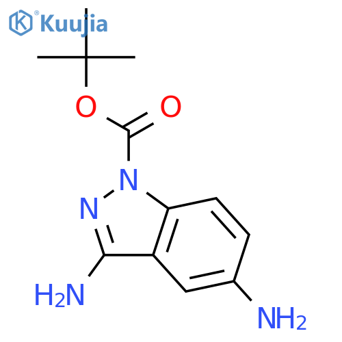 tert-butyl 3,5-diamino-1H-indazole-1-carboxylate structure