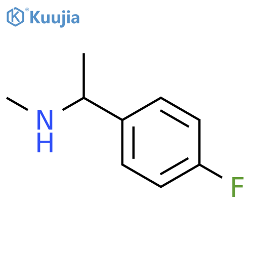 N-1-(4-fluorophenyl)ethyl-N-methylamine structure