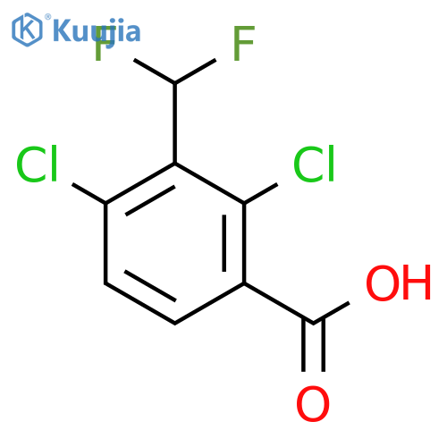 2,4-Dichloro-3-(difluoromethyl)benzoic acid structure